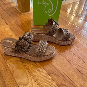 Sam Edelman Tan Woven Espadrille Sandals NWT Size 7